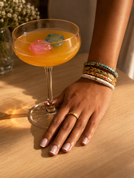 Bracelet Riviera Doré Femme en Acier Inoxydable | Errye Collection
