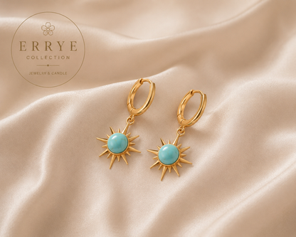 Boucles Soléa Dorées Femme en Acier Inoxydable | Errye Collection