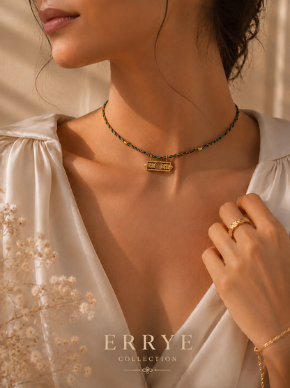 Collier Azélie Doré Femme en Acier Inoxydable | Errye Collection